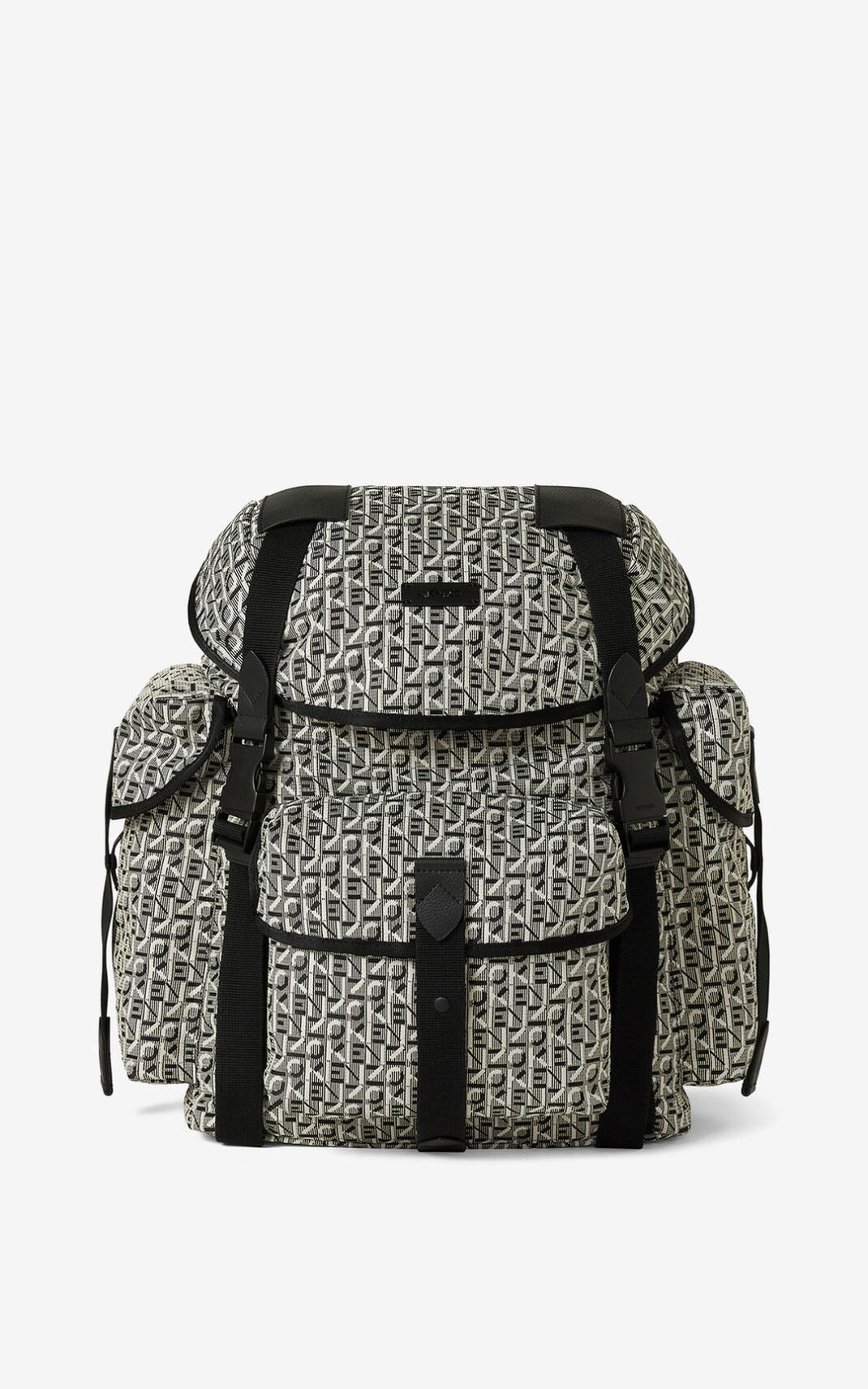 Sac À Dos Kenzo Homme Courier jacquard with flap Grise OCITH-9281